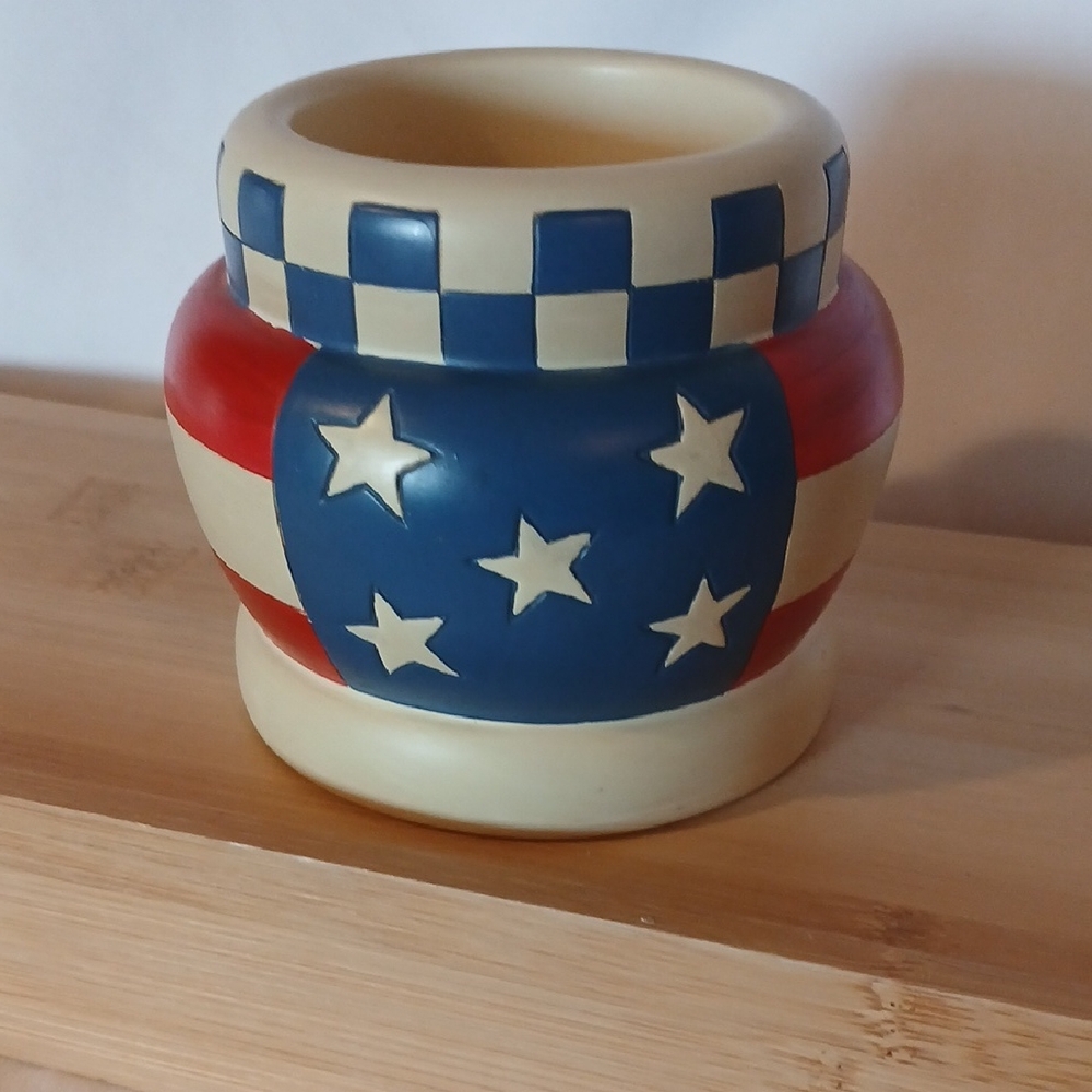 Partylite Americana Patriotic Star Candle Tealight Holder